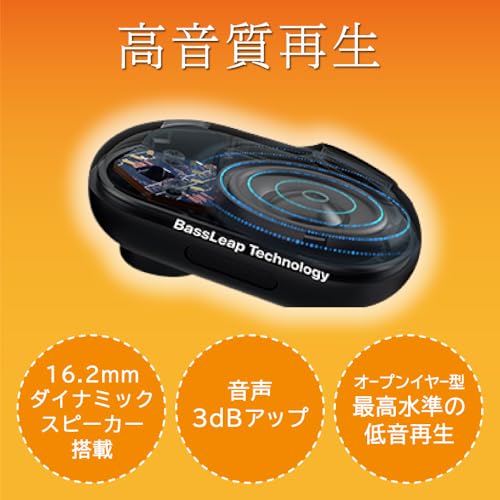 navibook NB200 AIノイズキャンセルマイク搭載 navibook NB200 オープンイヤー型 bluetooth5.3 イヤホンマイク